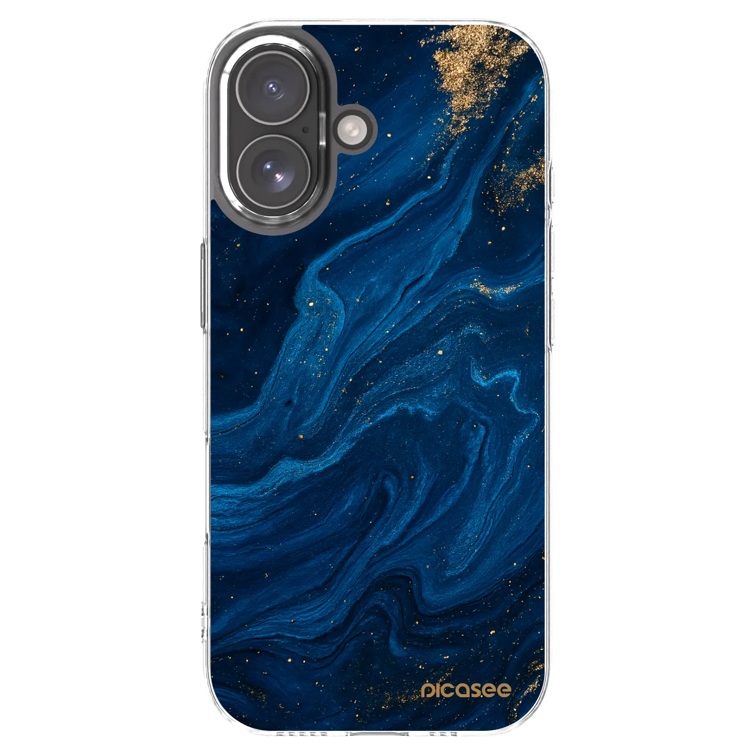 Picasee silikonska prozirna maskica za Apple iPhone 17 - Blue
