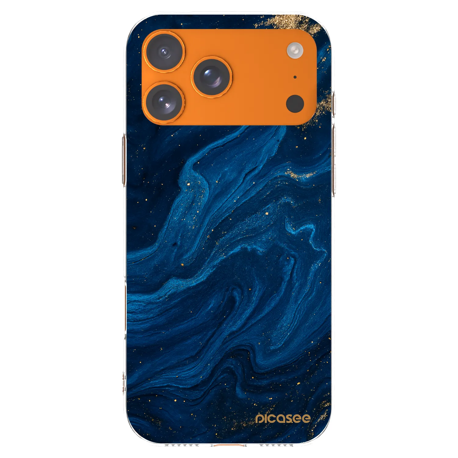 Picasee silikonska prozirna maskica za Apple iPhone 17 Pro Max - Blue