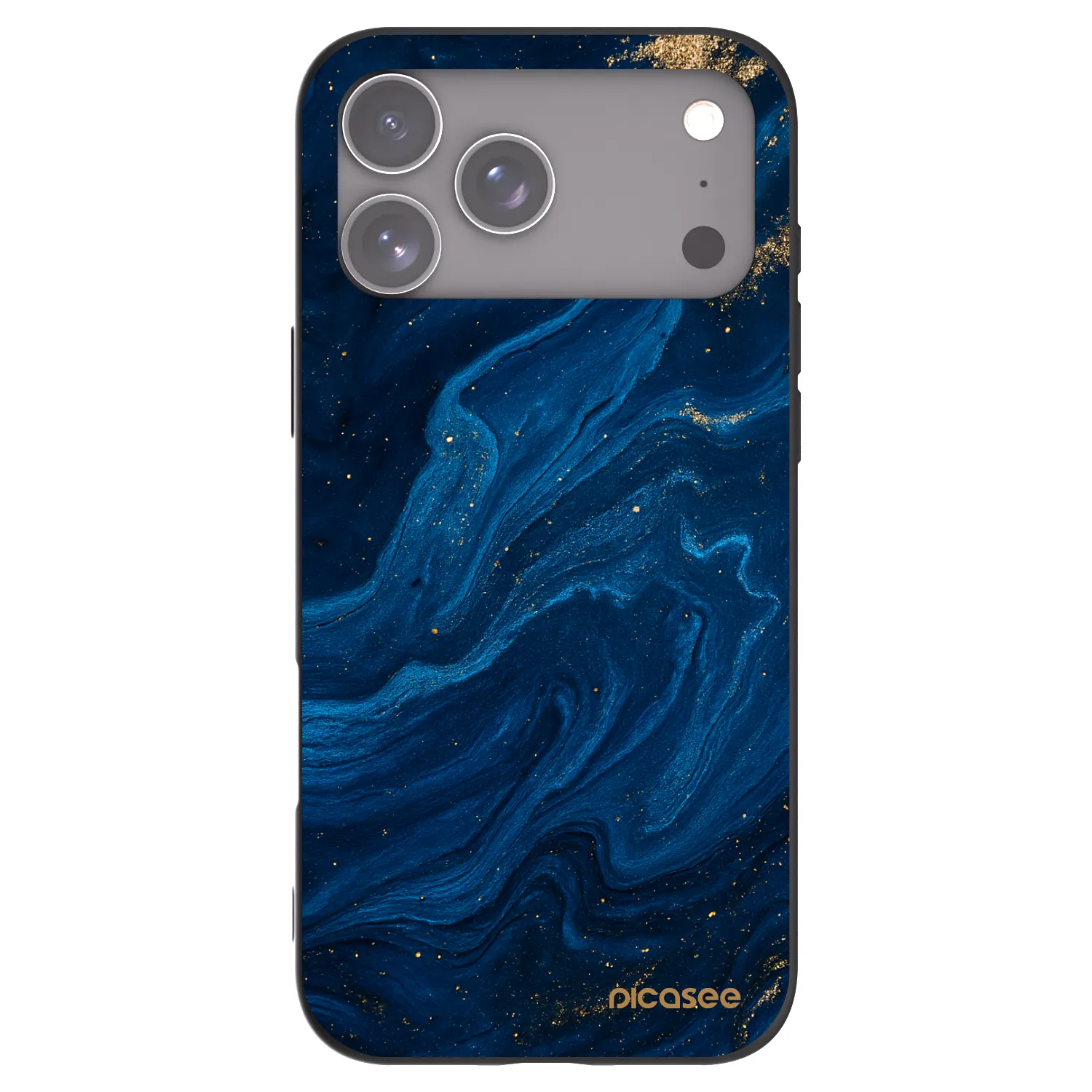 Picasee crna silikonska maskica za Apple iPhone 17 Pro Max - Blue