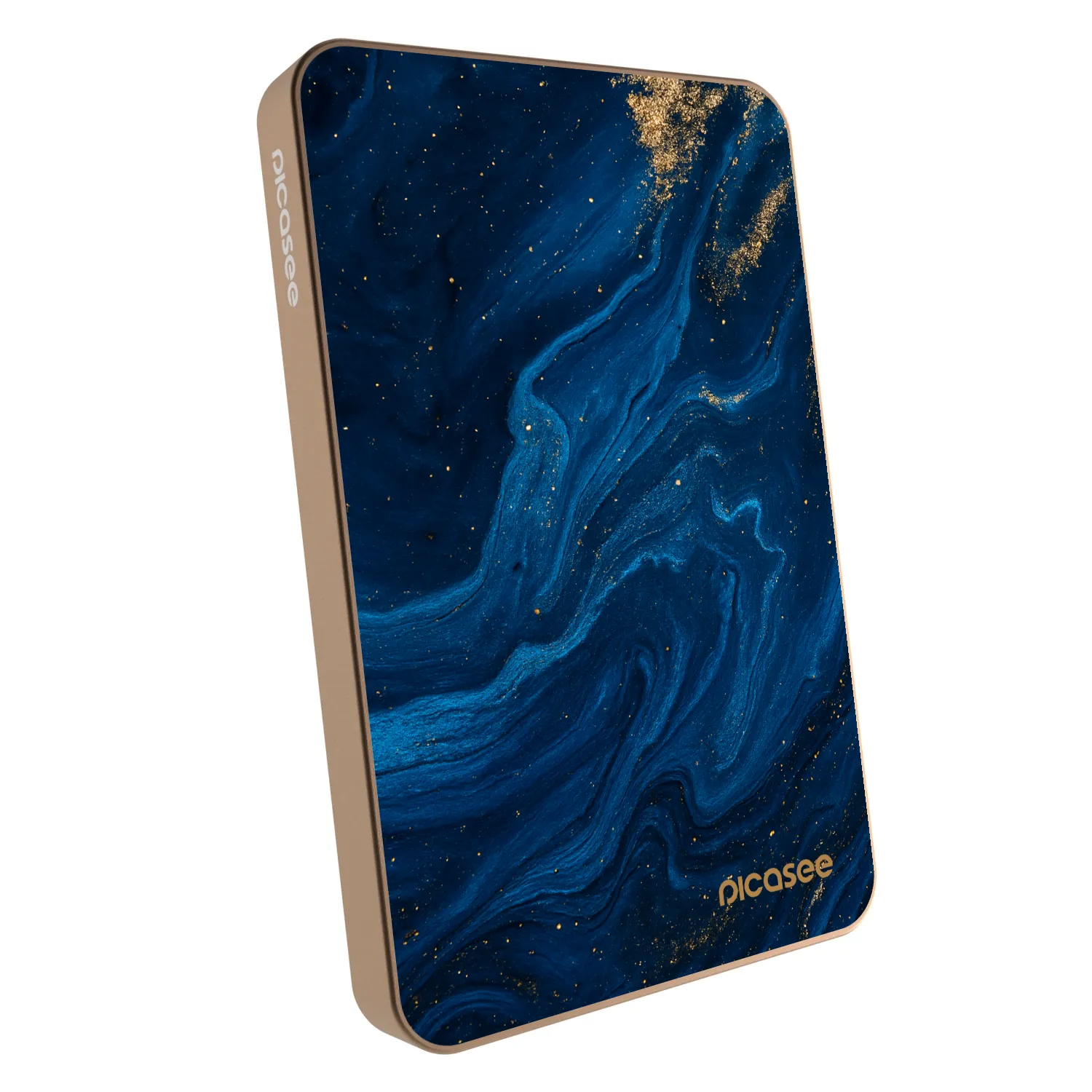 Picasee Prijenosni punjač s MagSafe 5 000 mAh Zlatni - Blue