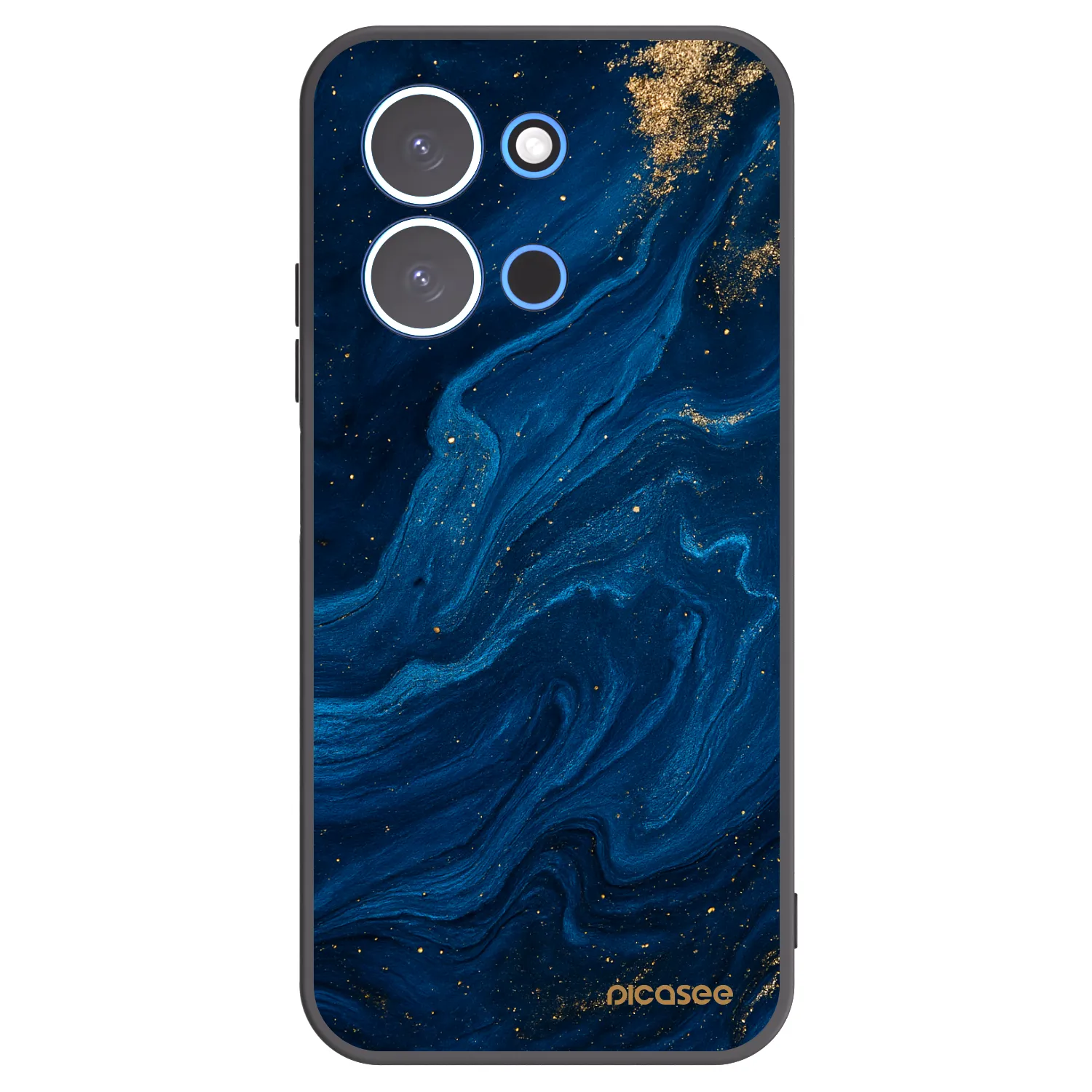 Picasee crna silikonska maskica za Xiaomi Redmi 15C 4G - Blue