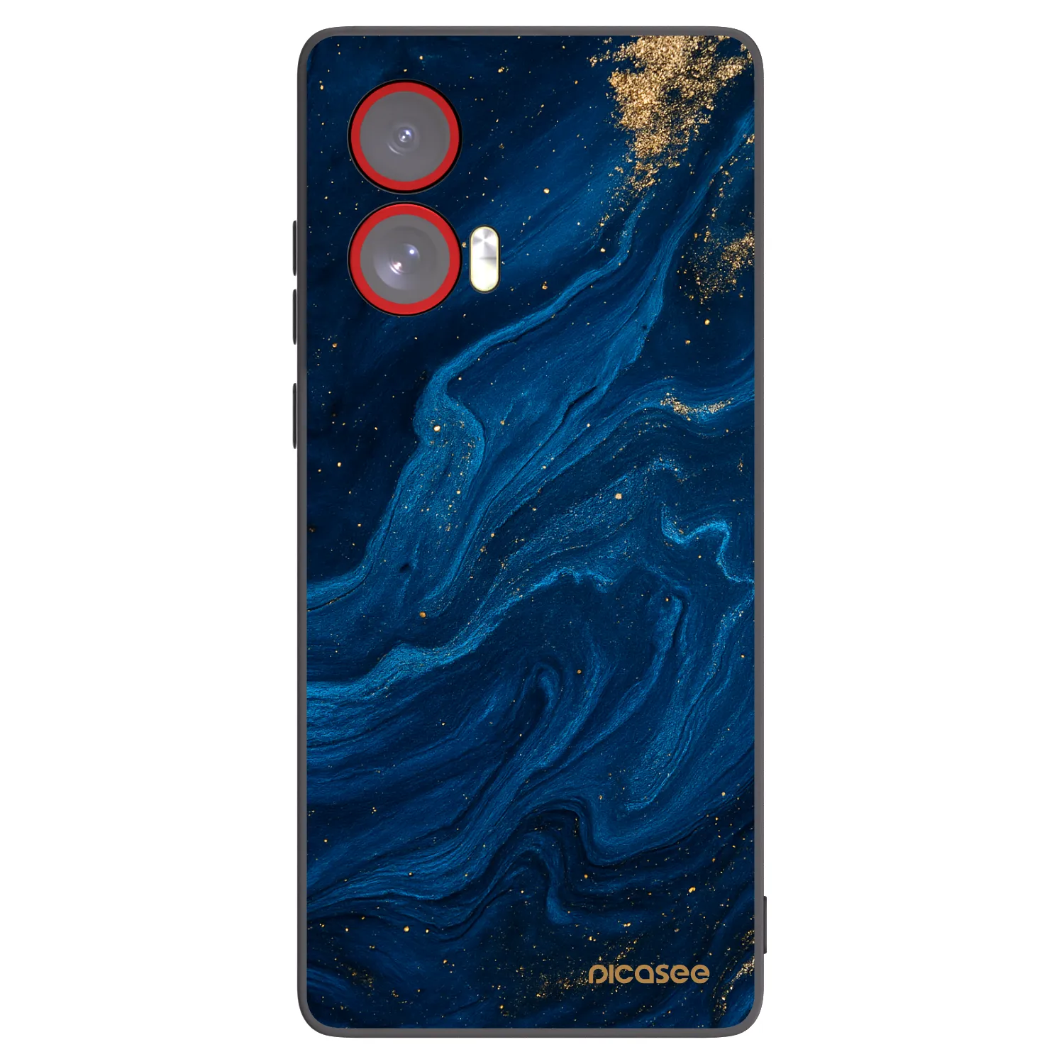 Picasee crna silikonska maskica za Motorola Edge 50 Fusion - Blue