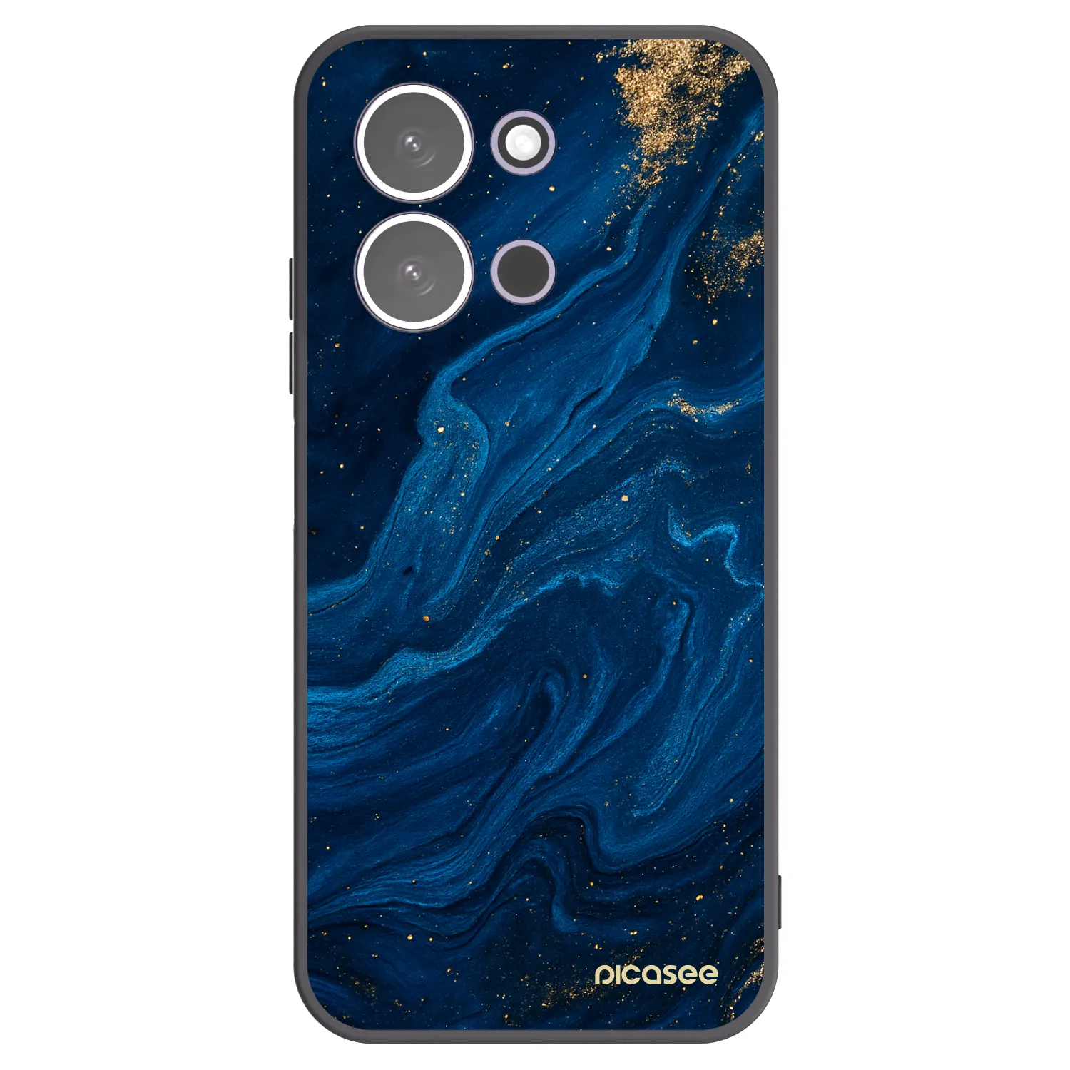 Picasee crna silikonska maskica za Xiaomi Redmi 15C 5G - Blue