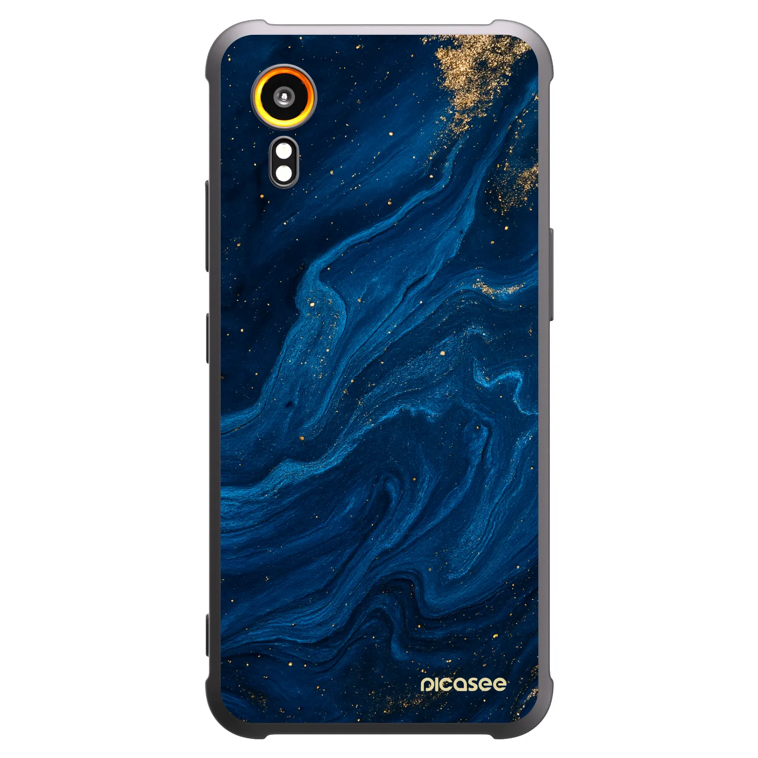 Picasee crna silikonska maskica za Samsung Galaxy Xcover 7 - Blue