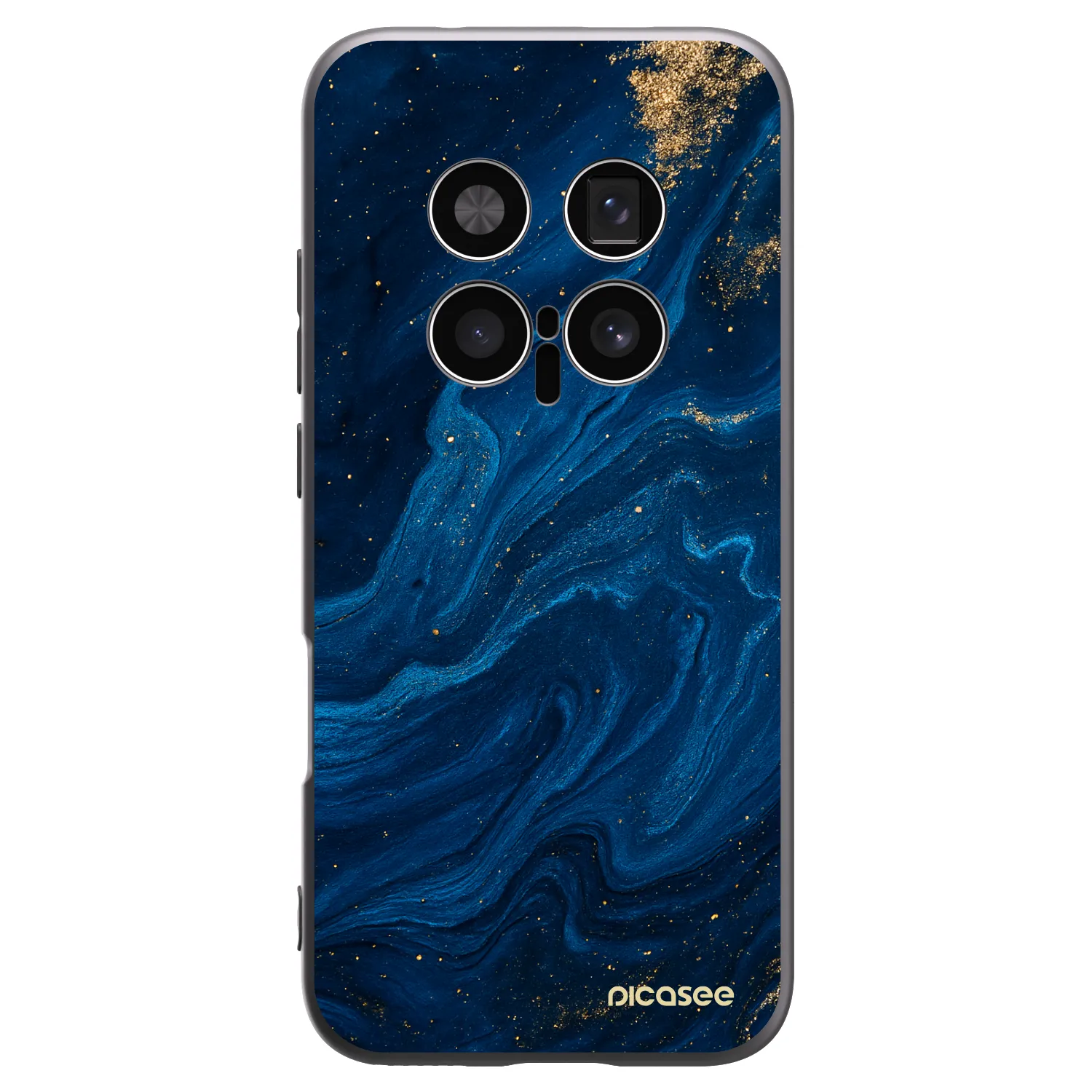 Picasee crna silikonska maskica za Honor Magic8 Pro 5G - Blue