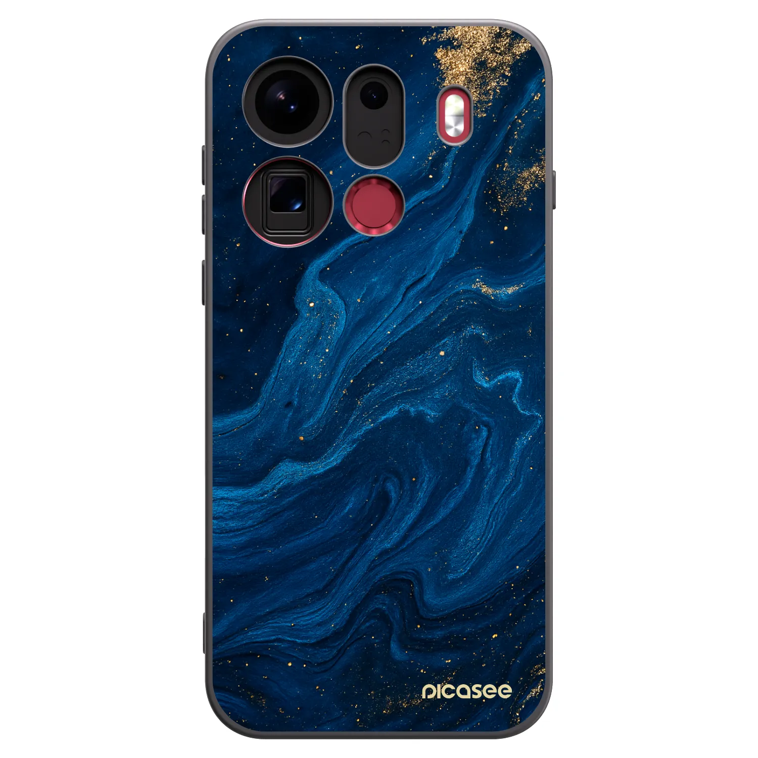 Picasee crna silikonska maskica za OPPO Find X9 Pro - Blue