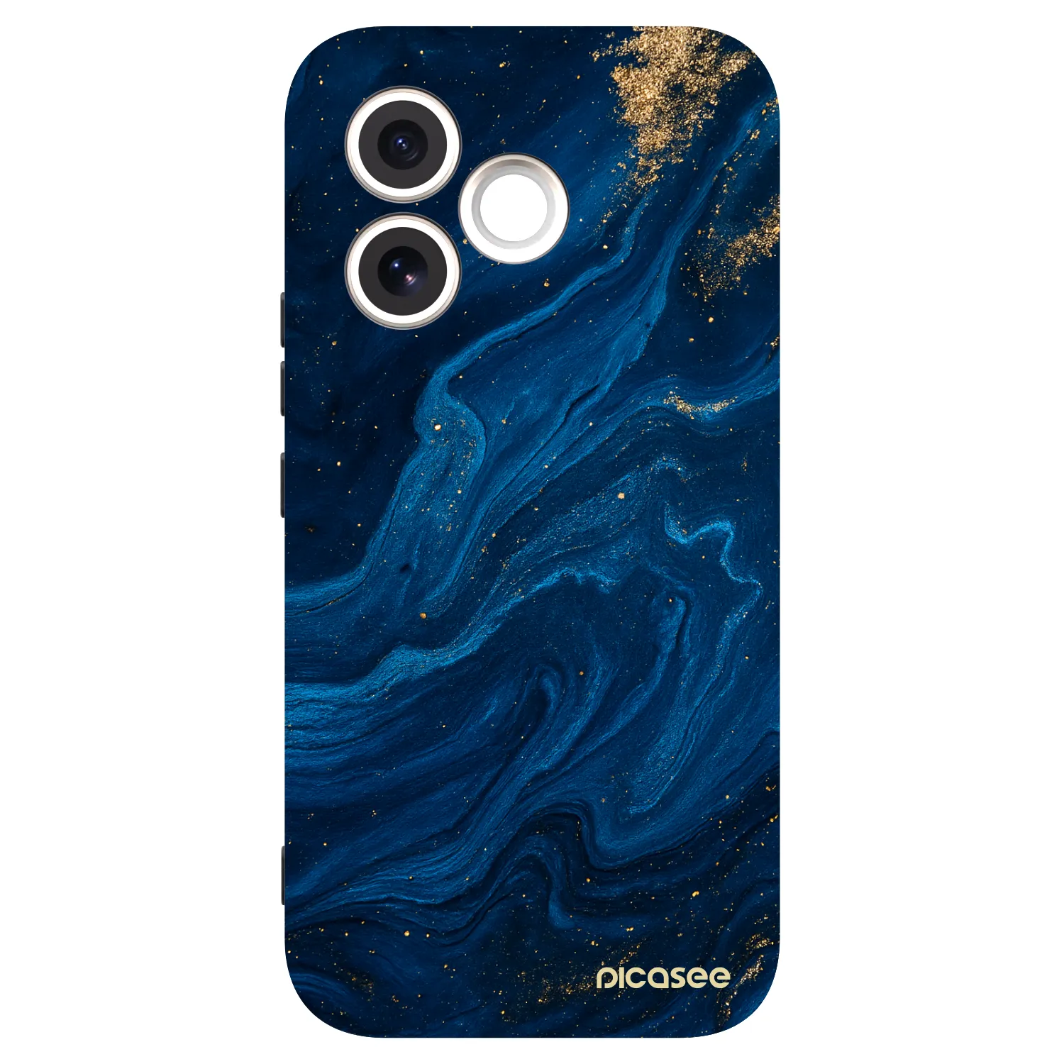 Picasee crna silikonska maskica za Honor 600 Lite - Blue