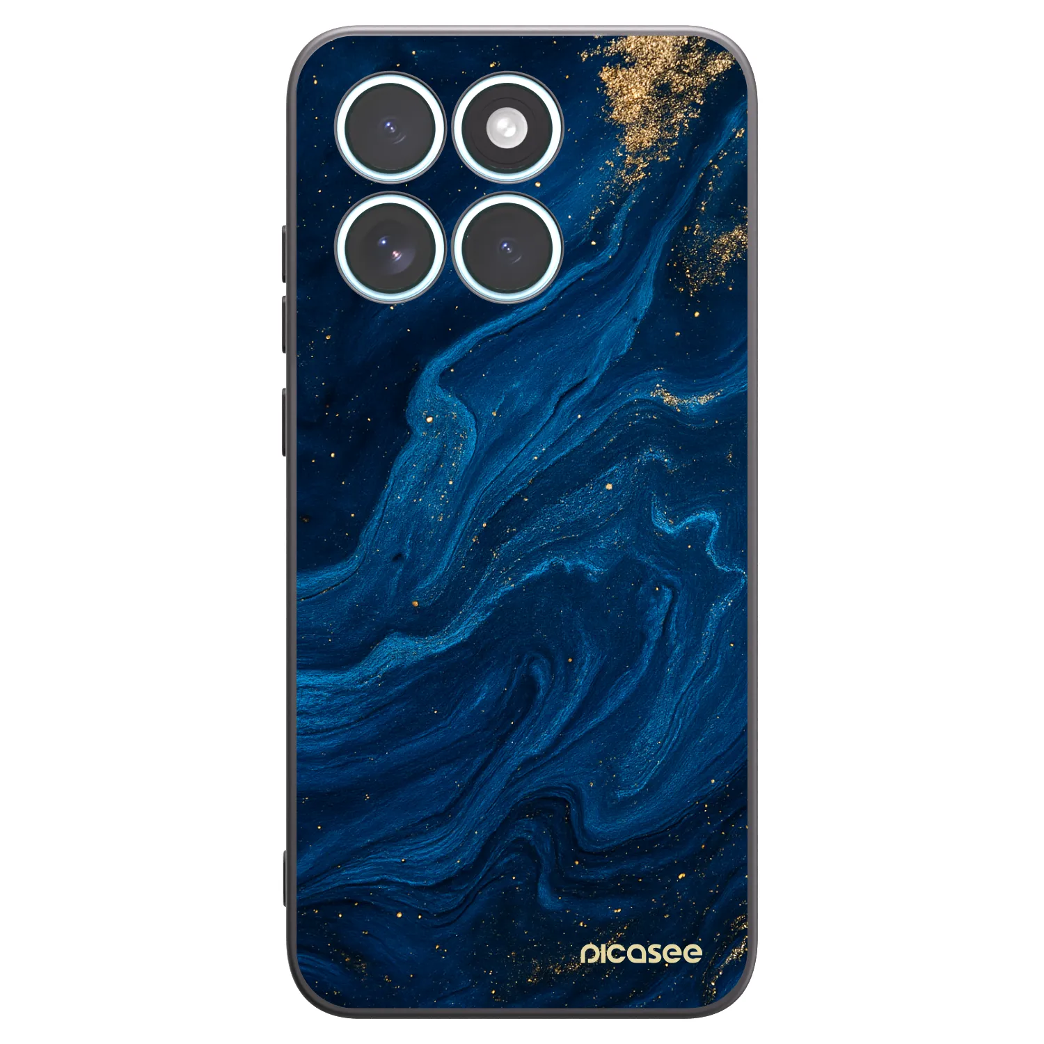 Picasee crna silikonska maskica za Motorola Edge 70 Fusion - Blue