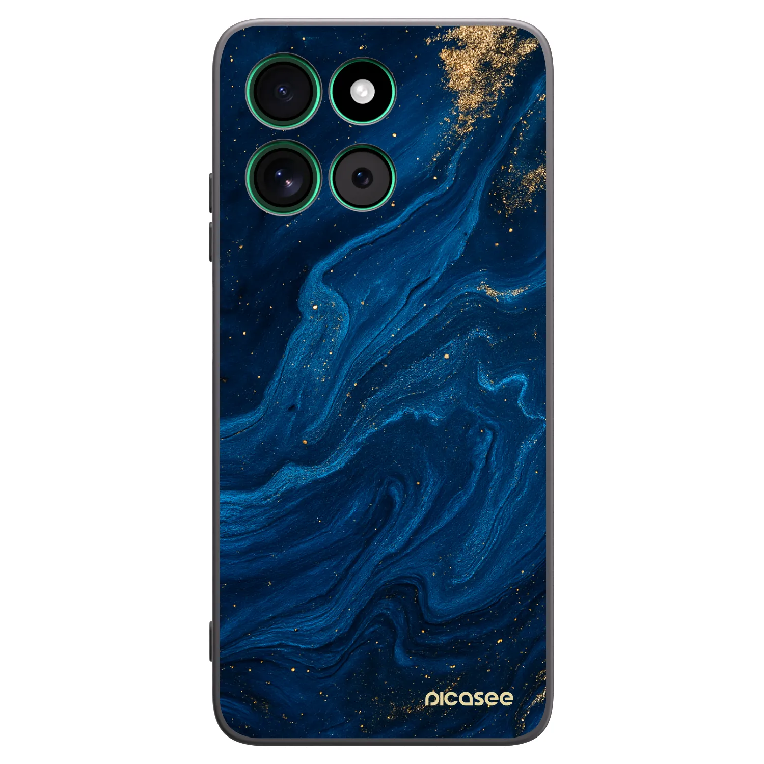 Picasee crna silikonska maskica za Motorola Moto G57 Power - Blue