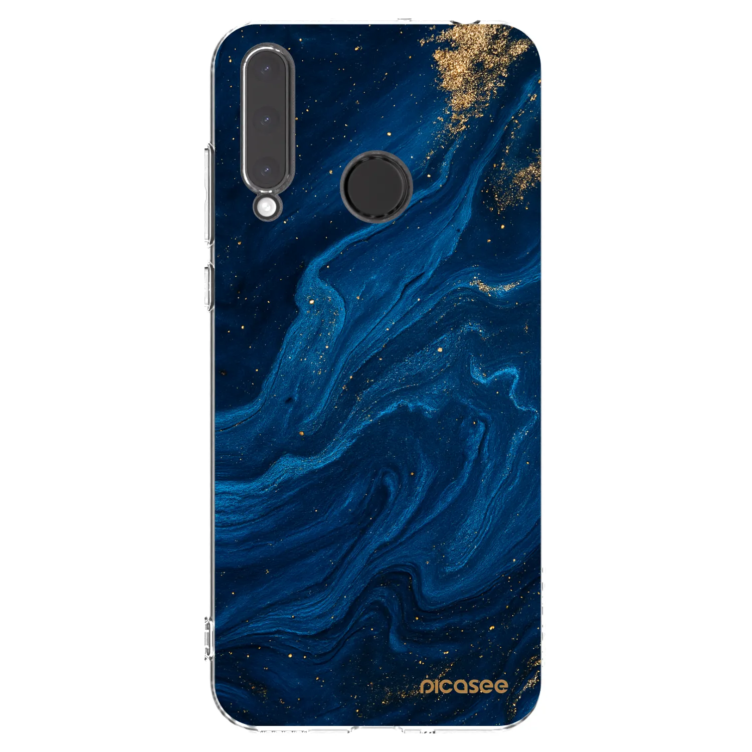 Picasee silikonska prozirna maskica za Honor 20 Lite - Blue