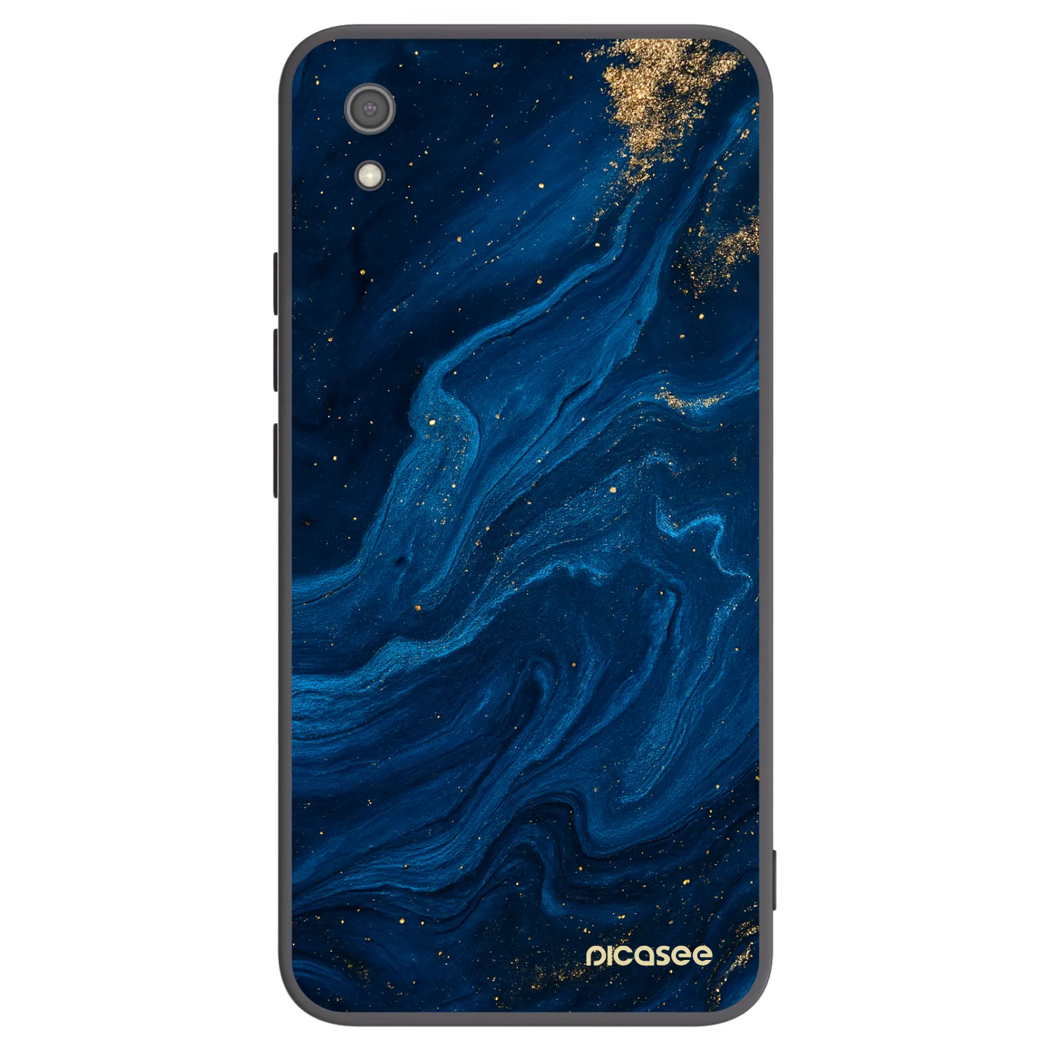 Picasee crna silikonska maskica za Xiaomi Redmi 7A - Blue