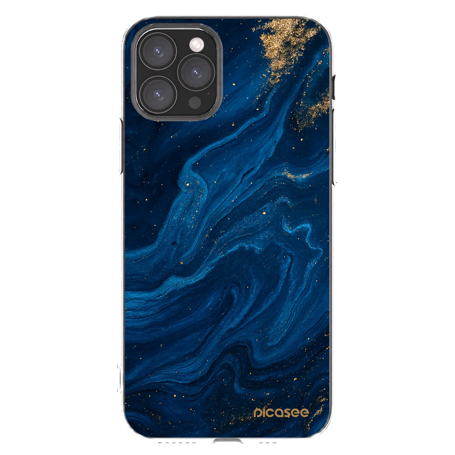 Picasee silikonska prozirna maskica za Apple iPhone 11 Pro - Blue