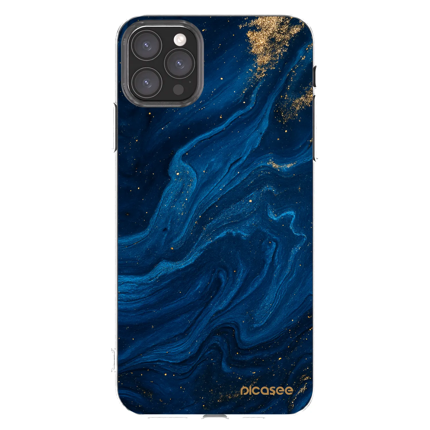 Picasee silikonska prozirna maskica za Apple iPhone 11 Pro Max - Blue