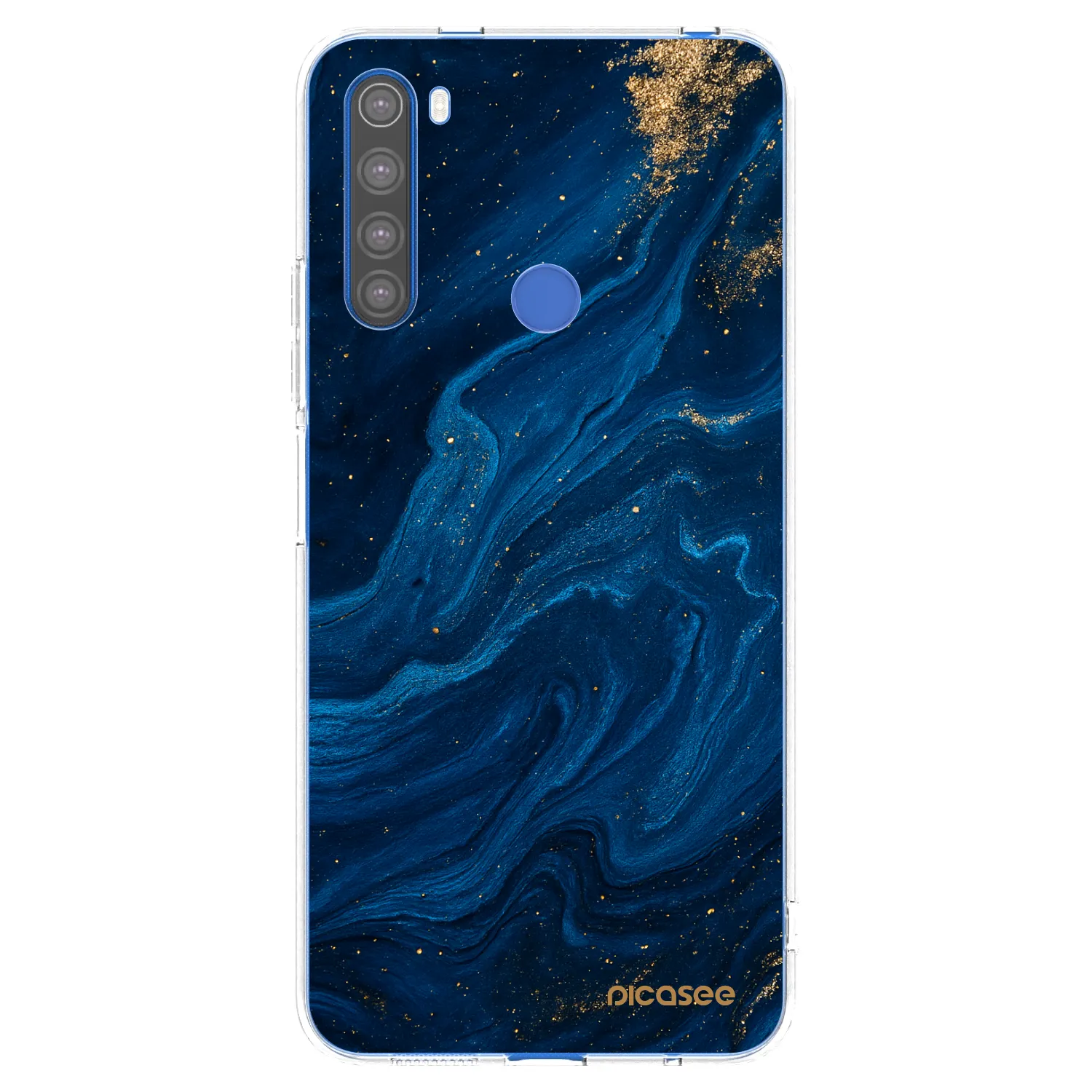 Picasee silikonska prozirna maskica za Xiaomi Redmi Note 8T - Blue