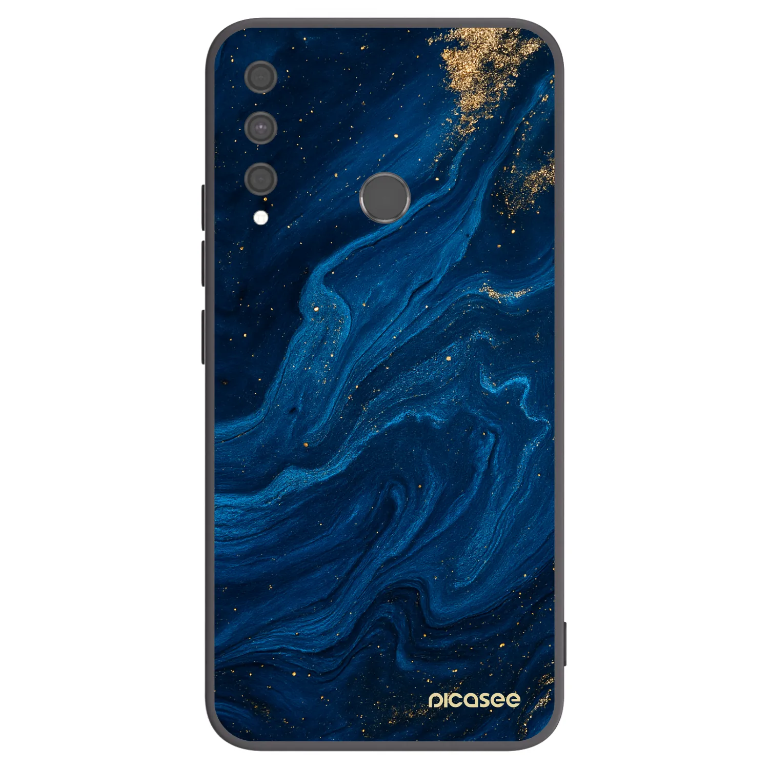 Picasee crna silikonska maskica za Huawei P40 Lite E - Blue