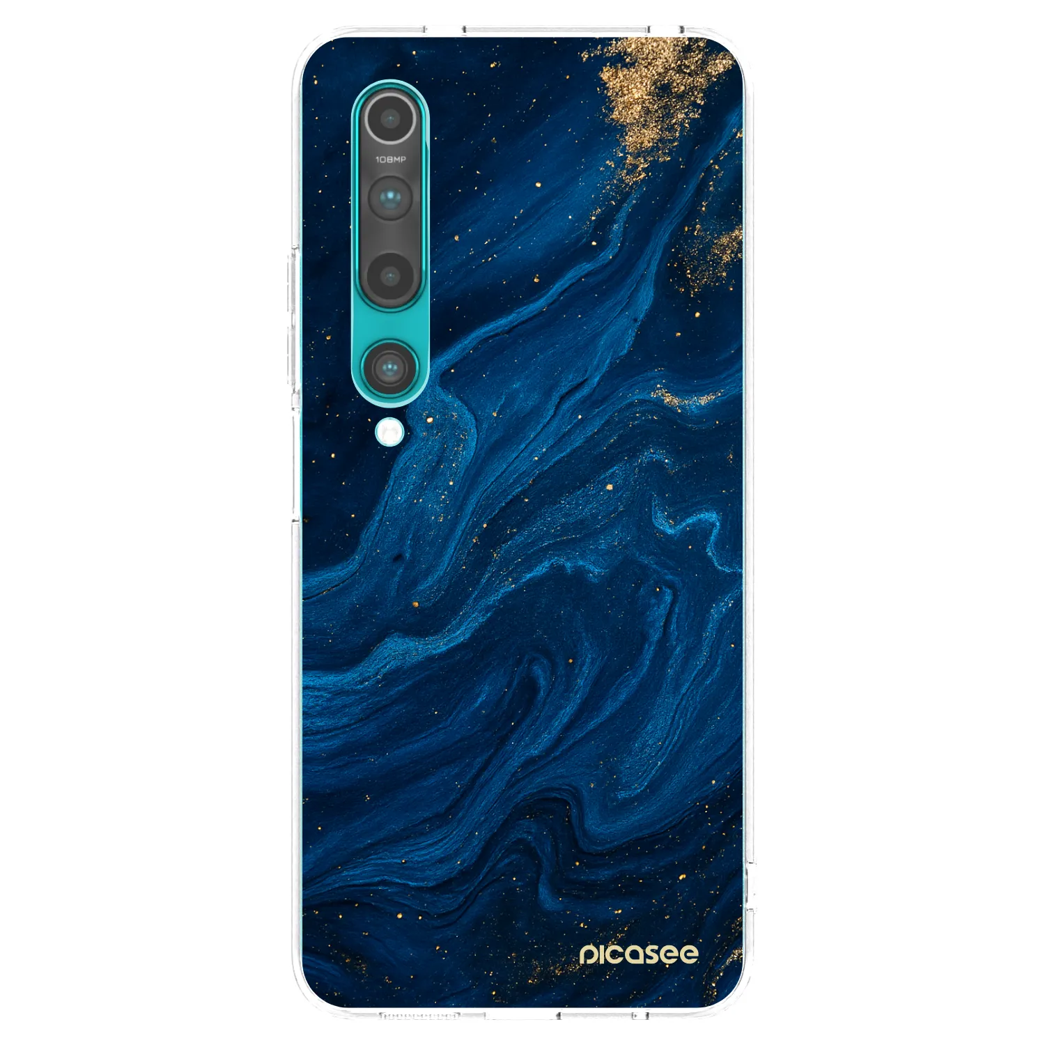 Picasee silikonska prozirna maskica za Xiaomi Mi 10 - Blue