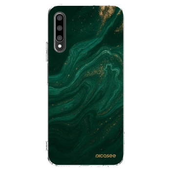 Picasee silikonska prozirna maskica za Honor 9X Pro - Green