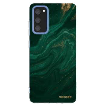 Picasee silikonska prozirna maskica za Samsung Galaxy S20 FE - Green