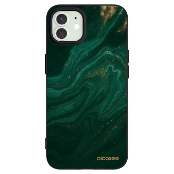 Picasee crna silikonska maskica za Apple iPhone 12 Pro - Green