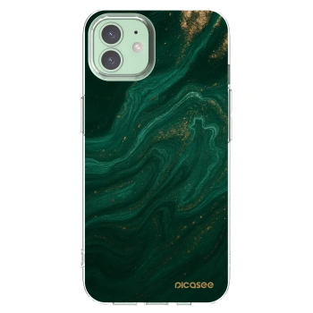 Picasee silikonska prozirna maskica za Apple iPhone 12 Pro - Green