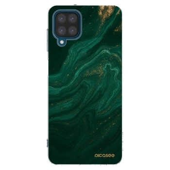 Picasee silikonska prozirna maskica za Samsung Galaxy A12 A125F - Green