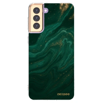 Picasee silikonska prozirna maskica za Samsung Galaxy S21+ 5G G996F - Green
