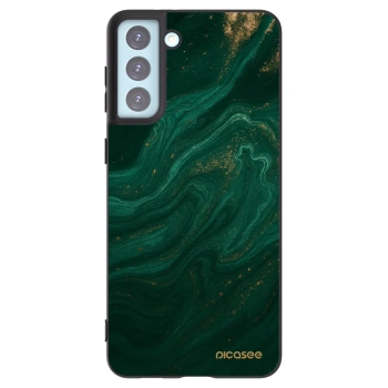 Picasee crna silikonska maskica za Samsung Galaxy S21+ 5G G996F - Green