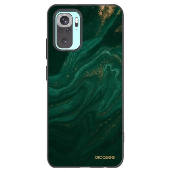 Picasee crna silikonska maskica za Xiaomi Redmi Note 10 Pro - Green
