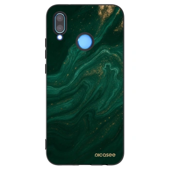 Picasee crna silikonska maskica za Huawei P20 Lite - Green