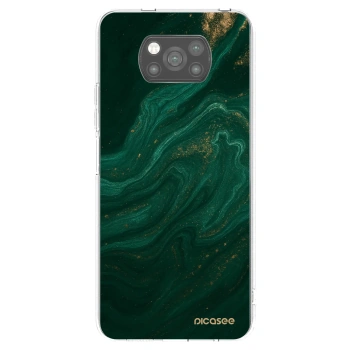 Picasee crna silikonska maskica za Xiaomi Poco X3 Pro - Green