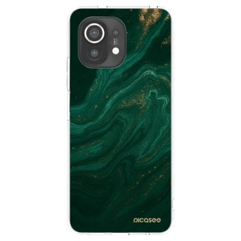 Picasee silikonska prozirna maskica za Xiaomi Mi 11 - Green