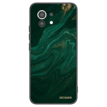 Picasee crna silikonska maskica za Xiaomi Mi 11 - Green