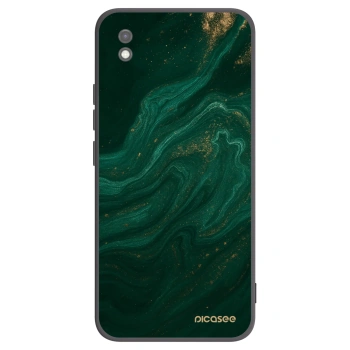 Picasee crna silikonska maskica za Xiaomi Redmi 9AT - Green