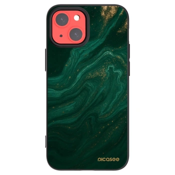 Picasee crna silikonska maskica za Apple iPhone 13 mini - Green