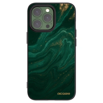 Picasee crna silikonska maskica za Apple iPhone 13 Pro - Green