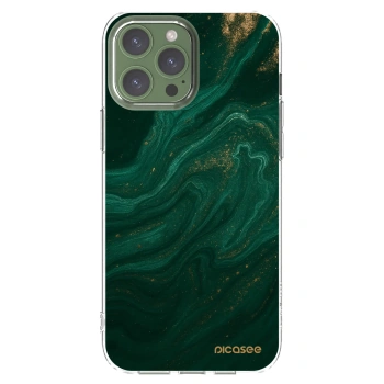 Picasee silikonska prozirna maskica za Apple iPhone 13 Pro Max - Green