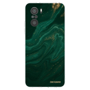 Picasee silikonska prozirna maskica za Xiaomi Poco F3 - Green