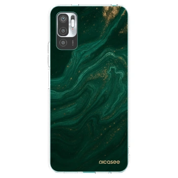 Picasee silikonska prozirna maskica za Xiaomi Redmi Note 10 5G - Green