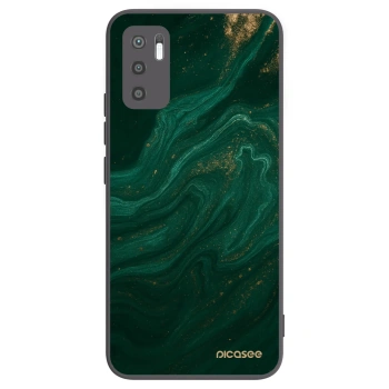 Picasee crna silikonska maskica za Xiaomi Redmi Note 10 5G - Green