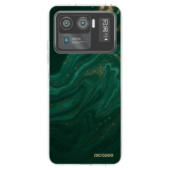 Picasee silikonska prozirna maskica za Xiaomi Mi 11 Ultra - Green