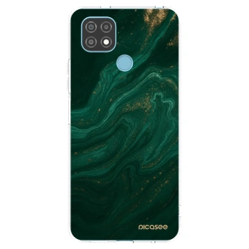 Picasee silikonska prozirna maskica za Realme C21 - Green