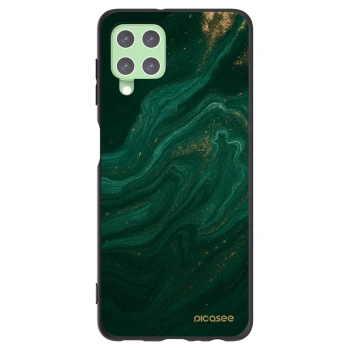 Picasee crna silikonska maskica za Samsung Galaxy A22 A225F 4G - Green