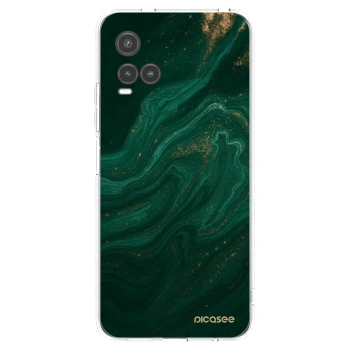 Picasee silikonska prozirna maskica za Vivo Y33s - Green