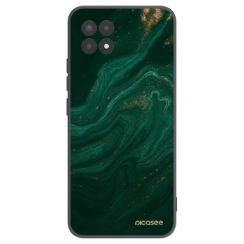 Picasee crna silikonska maskica za Realme 8i - Green