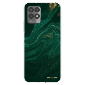 Picasee silikonska prozirna maskica za Realme 8i - Green
