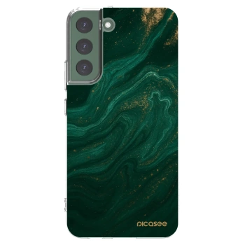 Picasee silikonska prozirna maskica za Samsung Galaxy S22+ 5G - Green