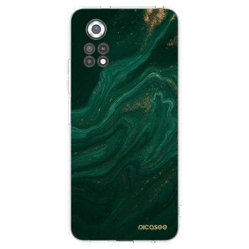 Picasee silikonska prozirna maskica za Xiaomi Poco X4 Pro 5G - Green