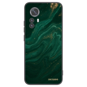 Picasee crna silikonska maskica za Xiaomi 12 Pro - Green