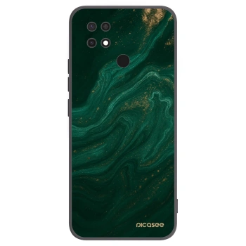 Picasee crna silikonska maskica za Xiaomi Redmi 10C - Green