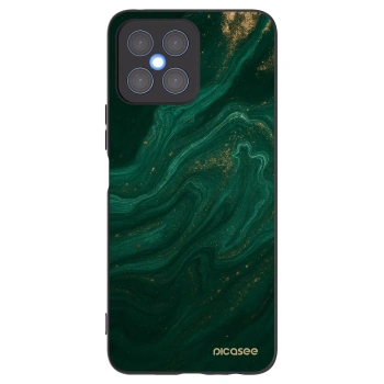 Picasee crna silikonska maskica za Honor X8 4G - Green